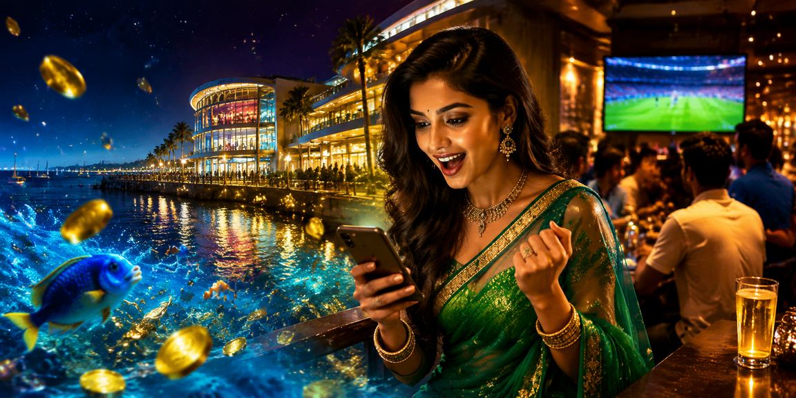 Spectators wearing traditional sarees watch live cricket betting action
